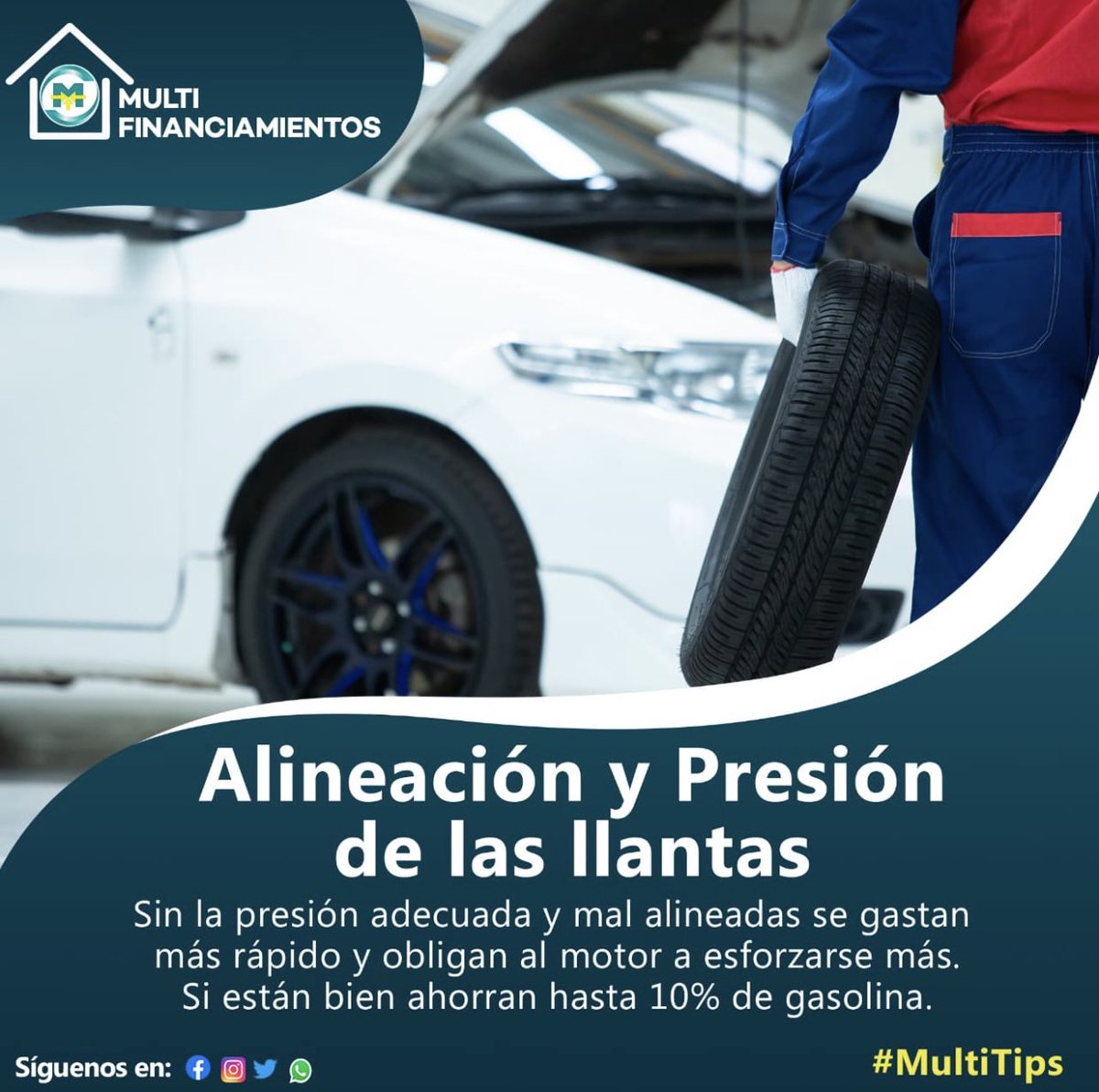 mfpty's tweet image. #Multitips

Mantén siempre alineado tu 🚙 y con la presión correcta de los neumáticos.
#alineacion #llantas #neumaticos