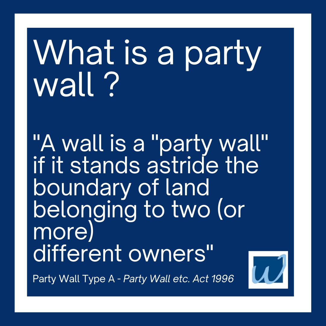 WakefieldsCBS's tweet image. What is a 'Party Wall' ?