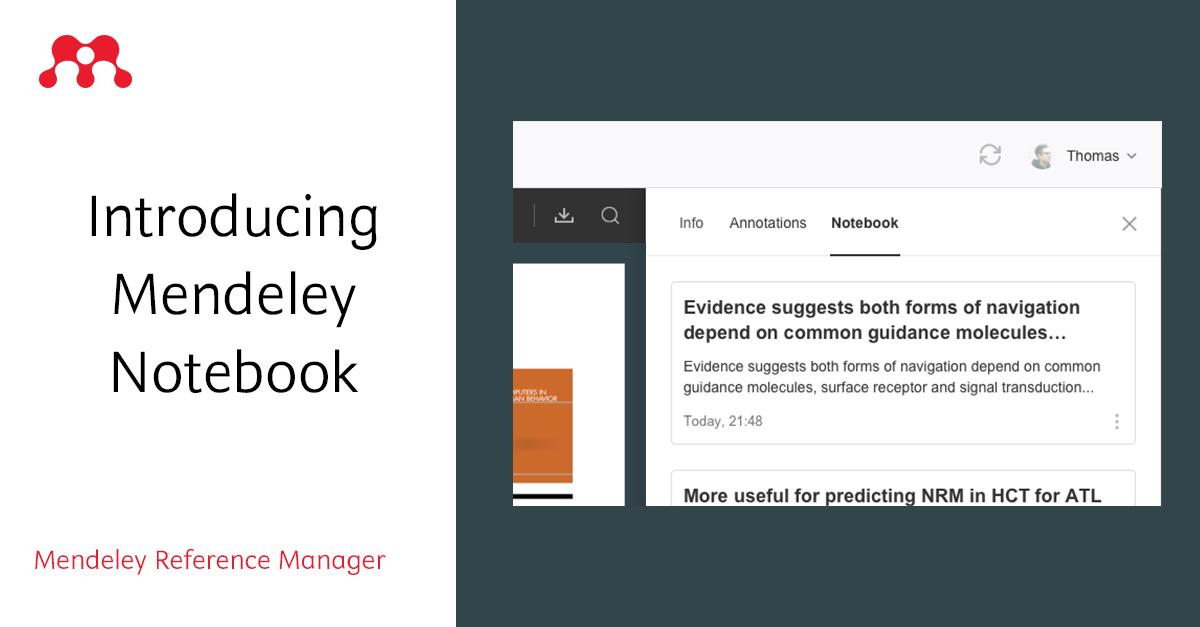 mendeley_com's tweet photo. How do you organize your thoughts when you’re reading peer-reviewed papers and other publications? Discover the Notebook in the new Mendeley Reference Manager. #MendeleyReferenceManager #ReferenceManagement
https://t.co/ch1KgdRlMi https://t.co/Oo3newjilX