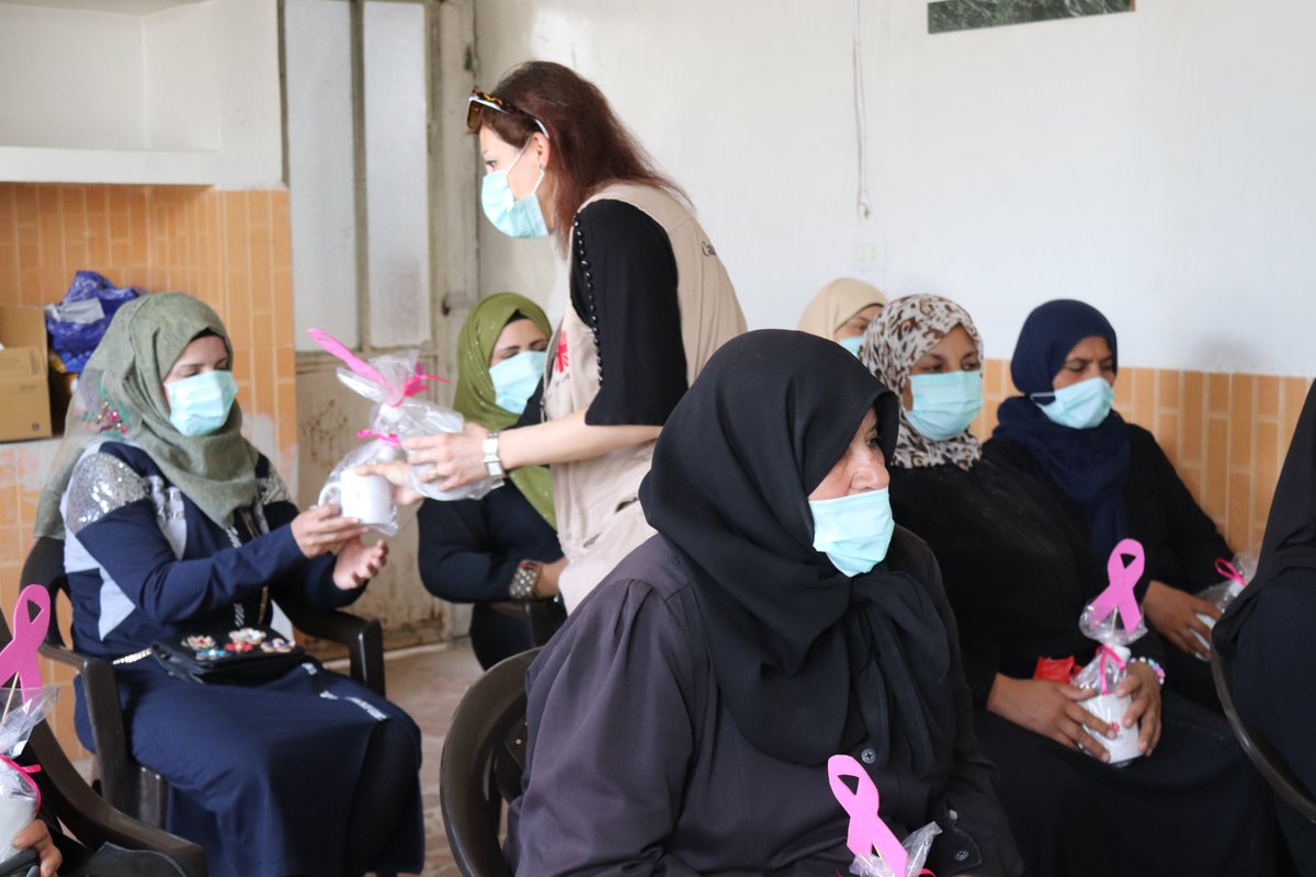 caritassyria's tweet photo. about the importance of conducting regular checkups, because of their role in early detection of #breastcancer cases, which increases the likelihood of recovery by a high rate. Registration was also made for #women wishing to get tested through Caritas #MedicalProject in Damascus https://t.co/nnKmNrqdTa