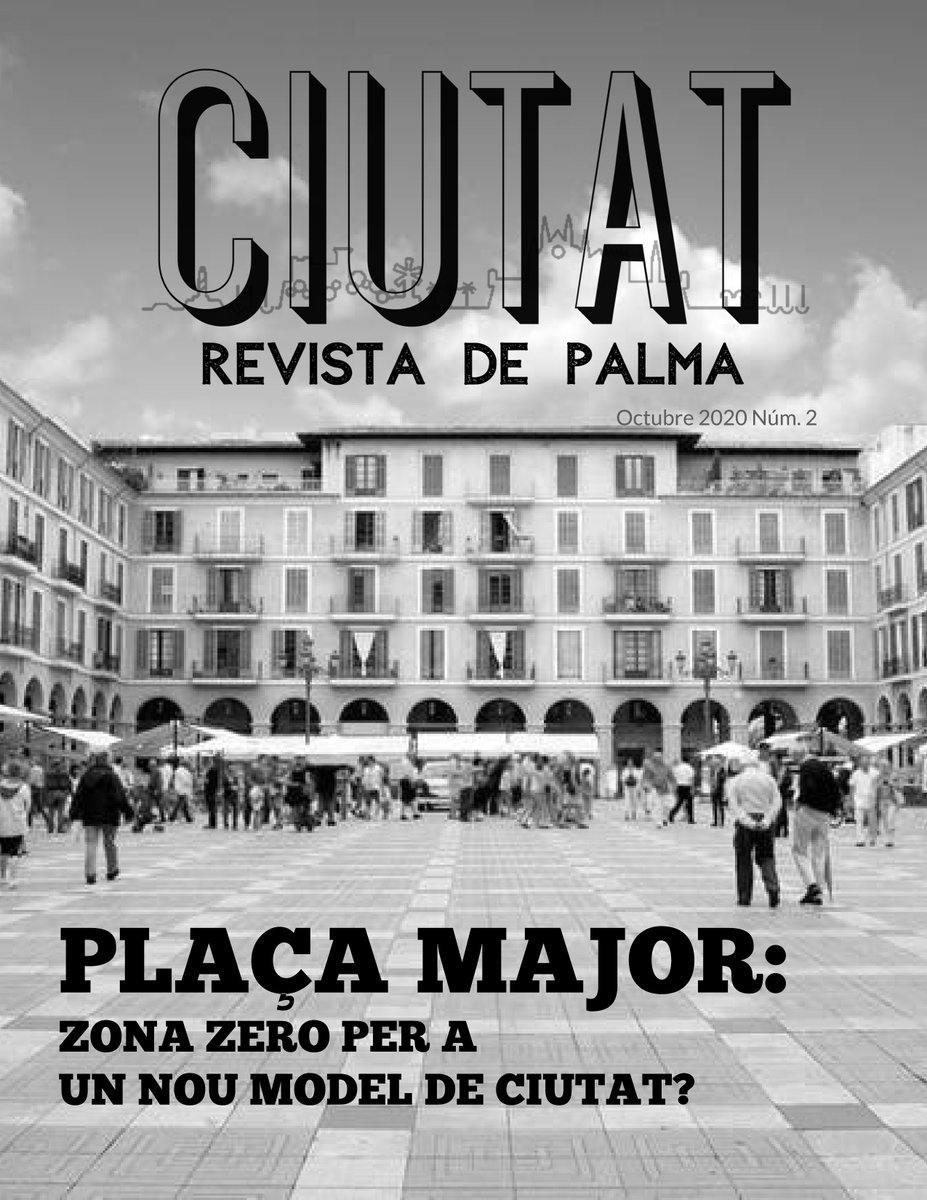Ja tenim aquí el número d'octubre de la #RevistaCiutat ! 

En aquesta edició ens hem volgut centrar en la plaça Major i el seu futur, des de les propostes i mirades dels diferents actors.. Esperam que convidi a la reflexió!

Descarrega la revista a bit.ly/3ljn2jz