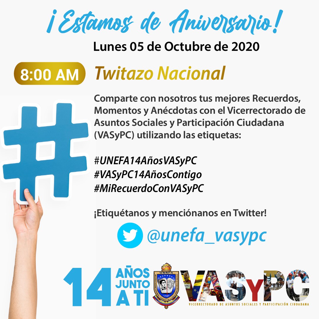 CeppuGuacara's tweet photo. #UNEFA14AñosVASyPC 
#VASyPC14AñosContigo
#MiRecuerdoConVASyPC https://t.co/lgHgFEM74V