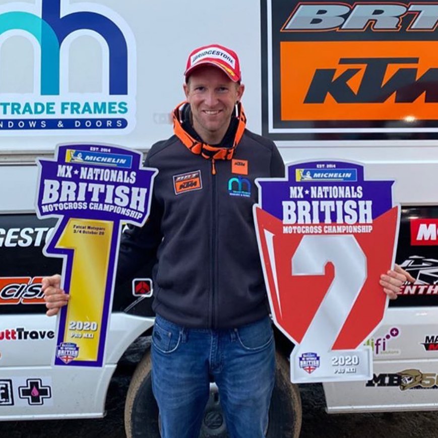 Big congrats to Tommy Searle on his MX Nationals MX1 Pro title secured at Fatcats over the weekend on @BridgestoneUK MX!

Also to Martin Barr who took the overall win on the weekend to secure 2nd place in the series.