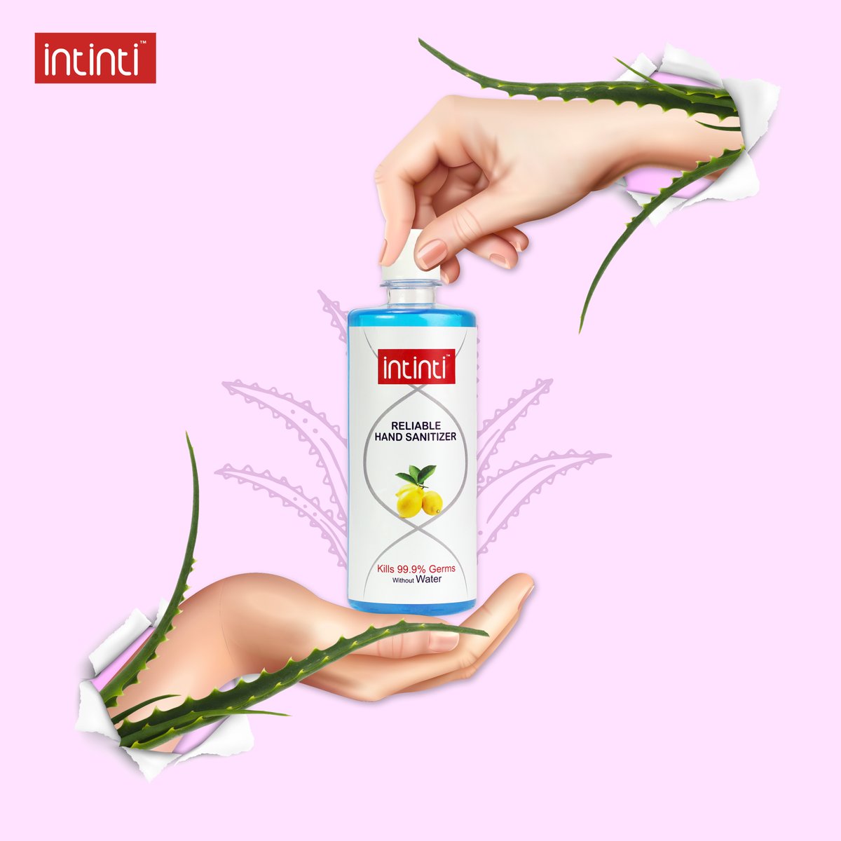 IntintiOfficial's tweet photo. Break free into the world of Aloe goodness! Now ensure your premium safety for your loved ones!

#sanitizer #protection #hygenic #clean #sanitize #goodhealth #intinti #brand #selfcare #carona #youfirst https://t.co/uflMdtEqhn