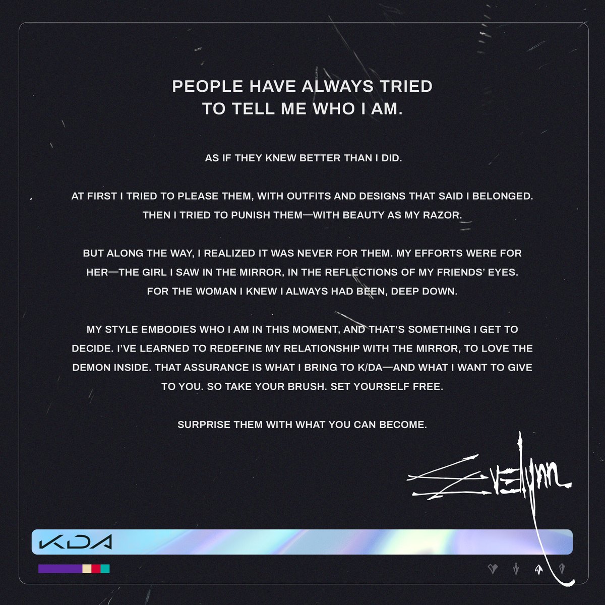 KDA_MUSIC's tweet photo. Decide.

#EVELYNN #KDA #STYLEMORE #KDAMORE https://t.co/sr3C7hVd6F