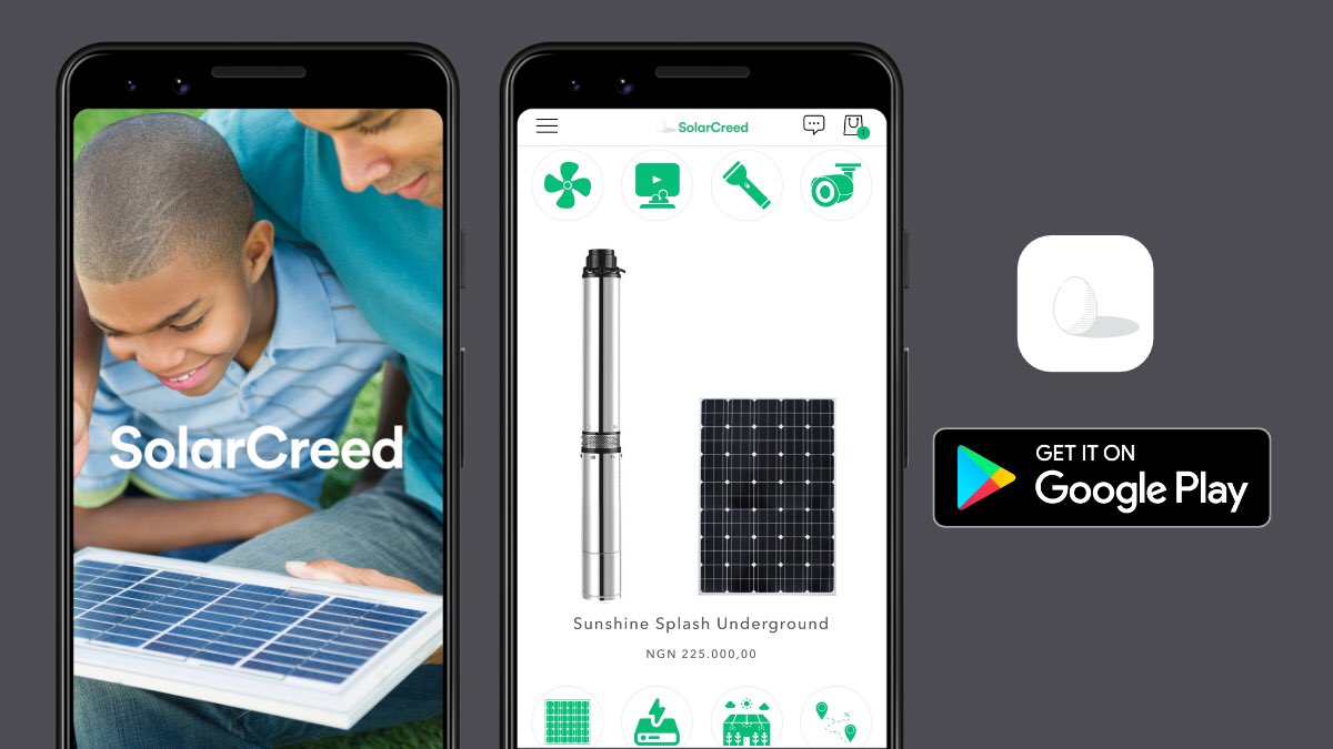 SolarCreed's tweet photo. SolarCreed Mobile App is now available on Google Play. Get it to catch exclusive solar offers and enjoy next level mobile shopping experience for solar energy. Enjoy and share. #offgrid #solar #MobileApp https://t.co/zr6jQBxzLY