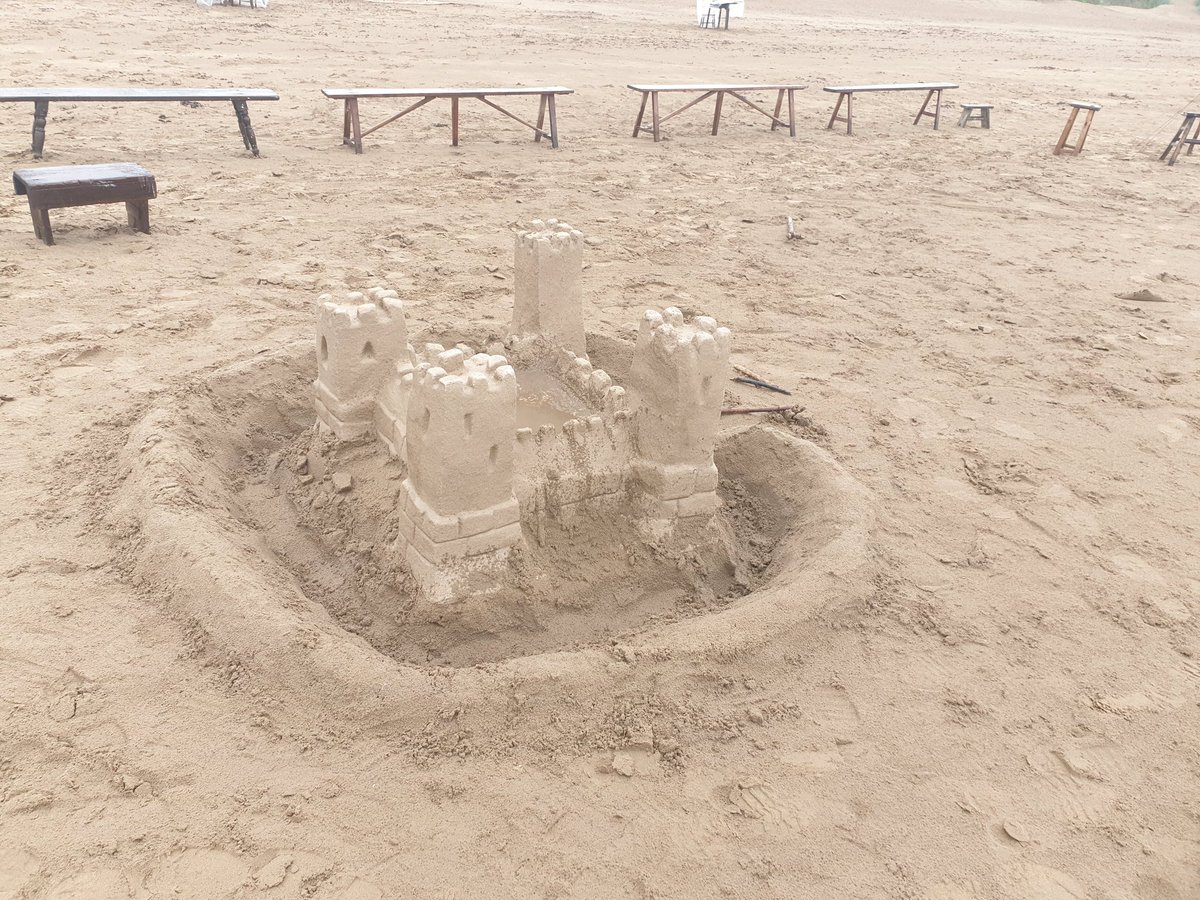 Some  #MondayFunday pictures, graciously shared by Mike.  First one is for everyone wondering if a  #Sanditon Sand Castellation can be considered a prop.