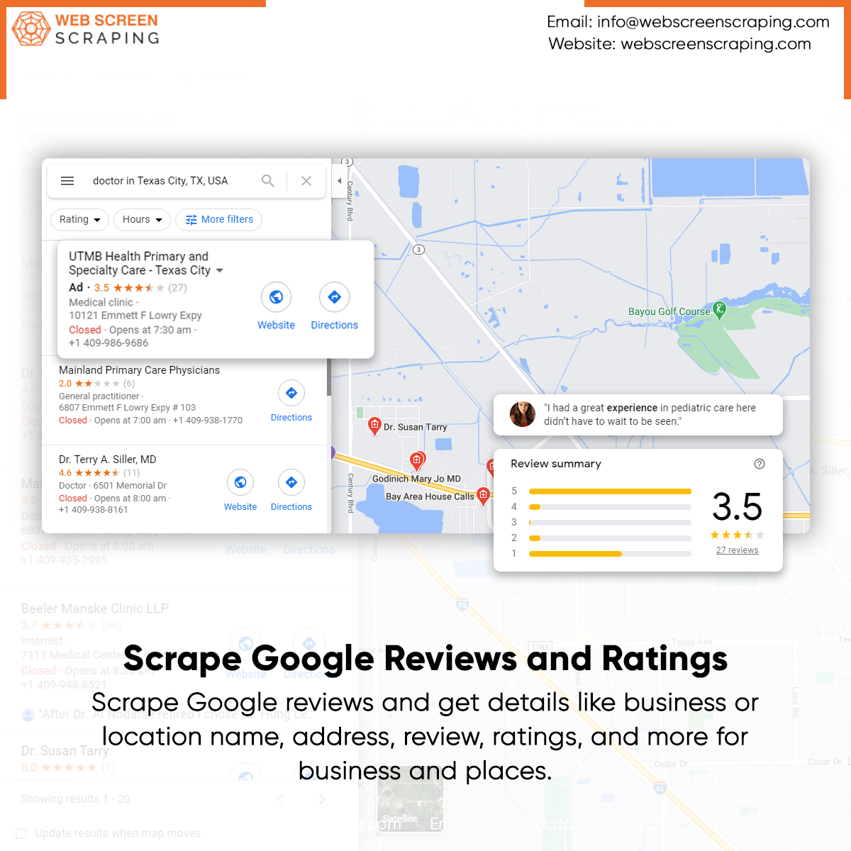 webscreenscrap's tweet image. Scrape Google reviews for places and businesses. Gather details like business name, address, reviews, ratings, images &amp;amp; more.
webscreenscraping.com

#googlereviewsapi #googlereviewsapipython #scrapegooglereviewsfree #webscreenscraping #uae #usa #uk