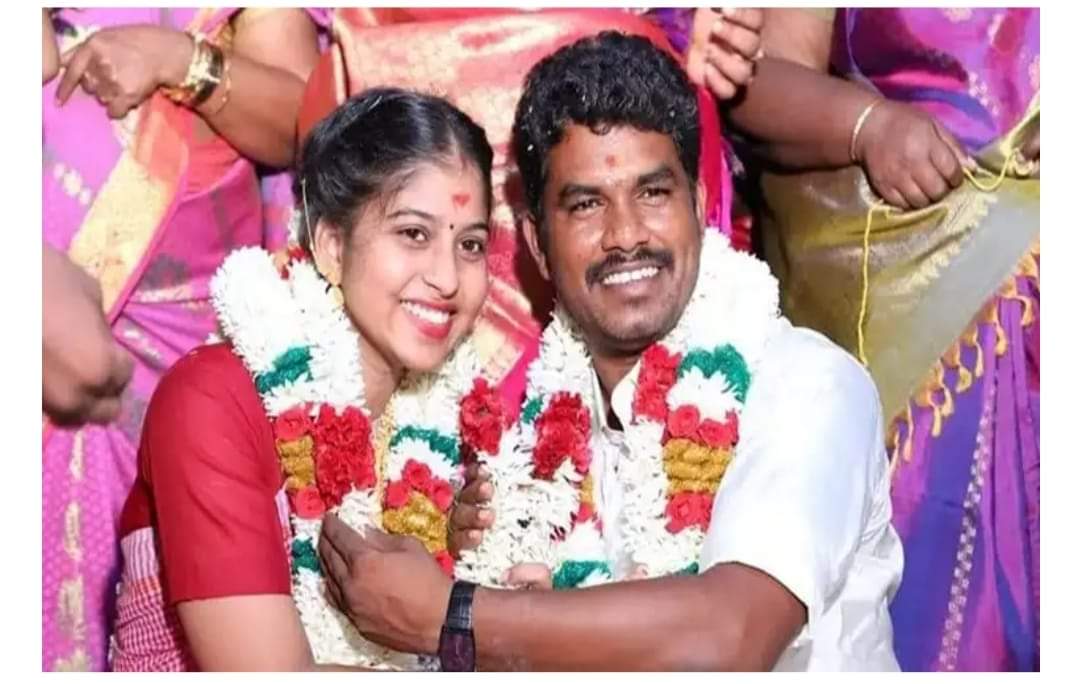 ADMK MLA Prabhu married a 19 year old temple preist daughter!! He was in love with her for past 10 yrs it seems, when she was just 9 yrs old !! Her father wanted to immolate himself in front of marriage hall as he was against the marriage, not because of caste but because of a