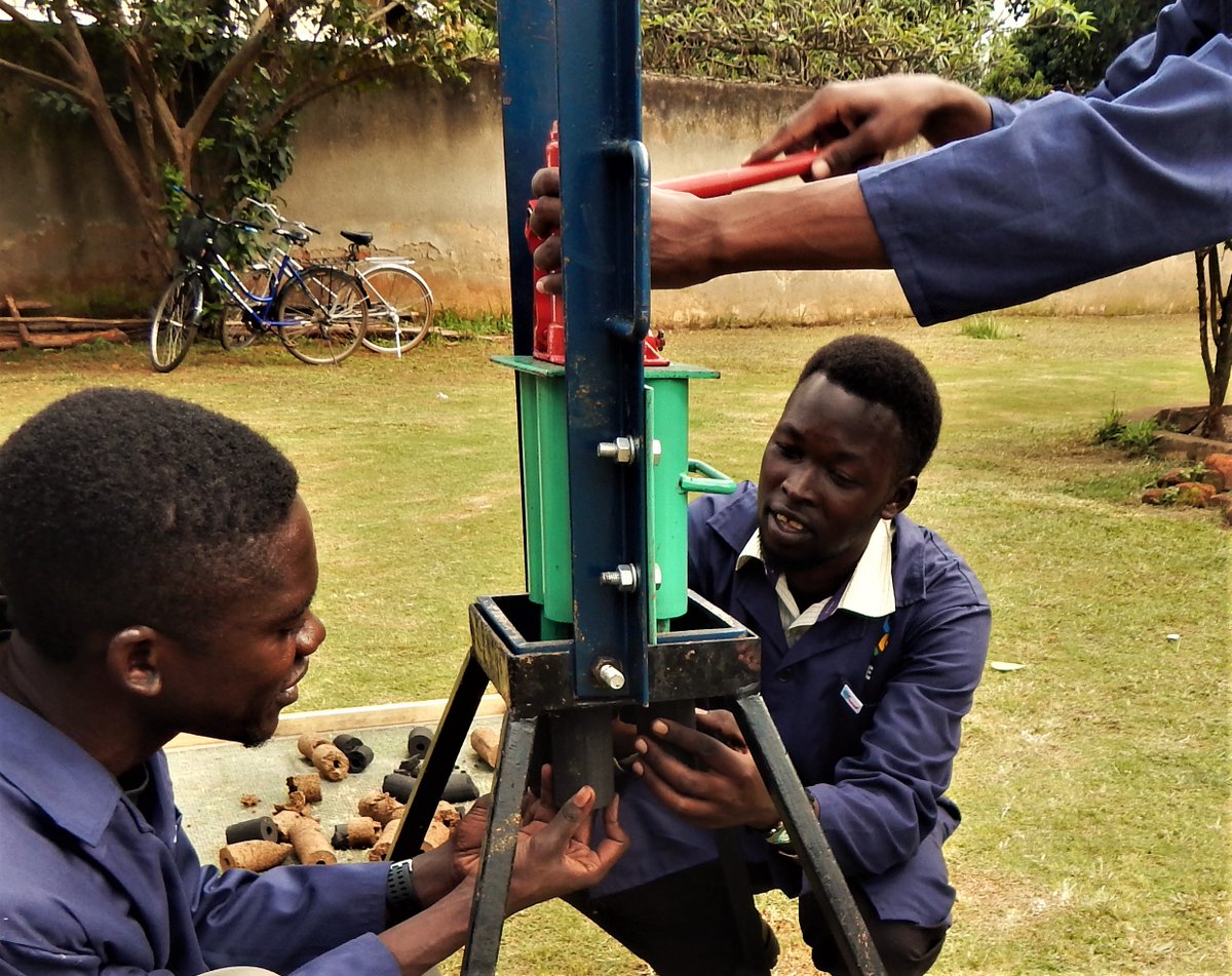 For our ACE #Fuel Project in Uganda, we have put together a team of Biosystems Engineering students from Gulu University who are testing out various #biomass materials to generate a #sustainable &amp; affordable briquette alternative to #charcoal.
#LifeonLand
#AffordableCleanEnergy