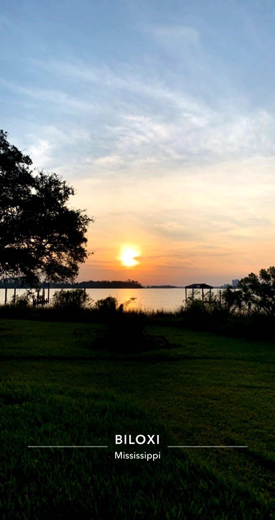 This morning’s sunrise brought to you by my daughter, Gabby.
#AllAboutMe #Biloxi #Home #HomeSweetHome #Mississippi   #BiloxiBackBay #BackBayofBiloxi #Sunrise #photography #MagnoliaCove