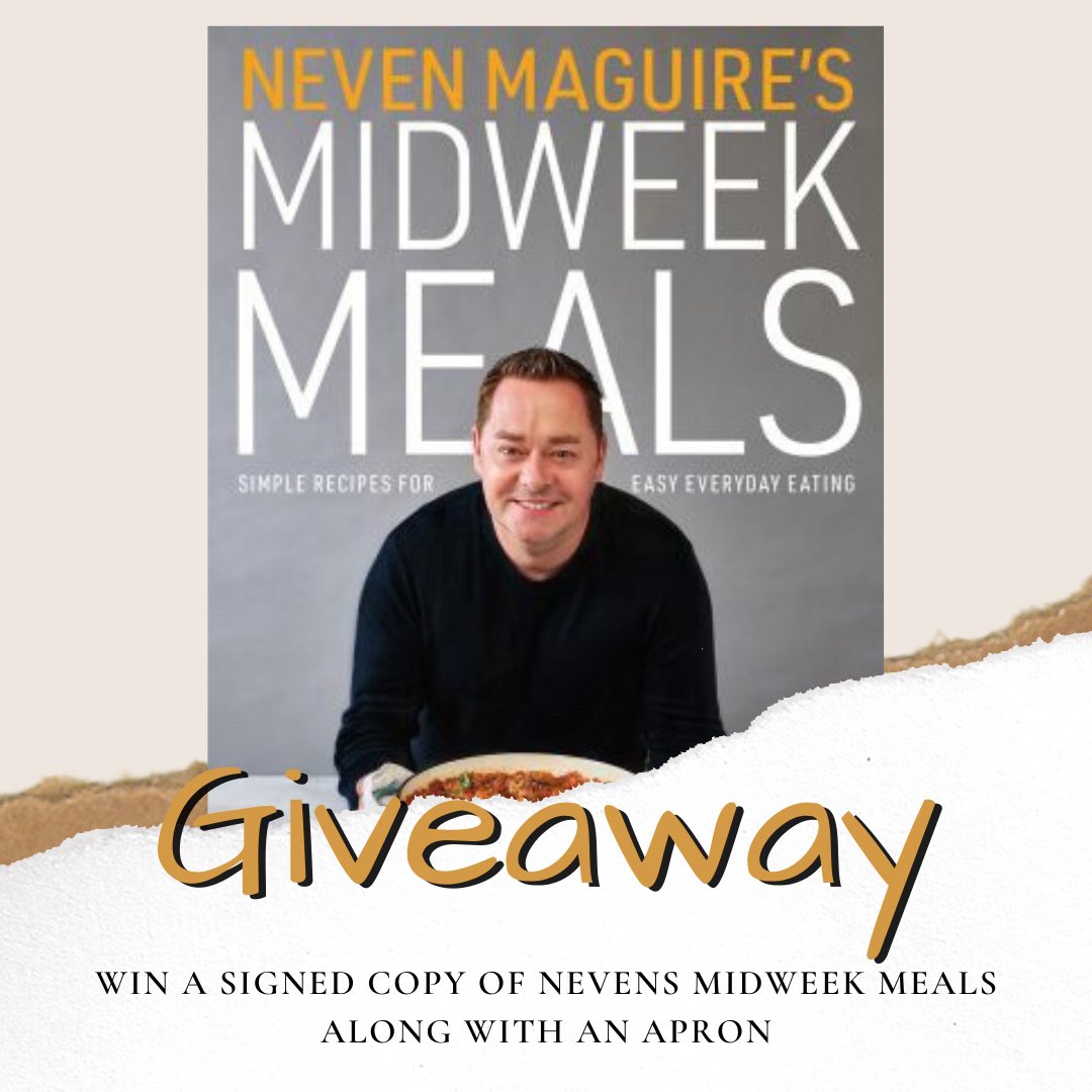 MacNean House & Restaurant (@macneanhouse) on Twitter photo ⭐️💥NEW GIVEAWAY💥⭐️
We are giving away 2 copies of <a href="/nevenmaguire/">Neven Maguire</a> new book #nevensmidweekmeals along with 2 aprons! To be in with a chance to win one of these sets, just RT and make sure to follow our page! #cookwithnevenmaguire #giveaway #Competition ⭐️💥NEW GIVEAWAY💥⭐️
We are giving away 2 copies of <a href="/nevenmaguire/">Neven Maguire</a> new book #nevensmidweekmeals along with 2 aprons! To be in with a chance to win one of these sets, just RT and make sure to follow our page! #cookwithnevenmaguire #giveaway #Competition