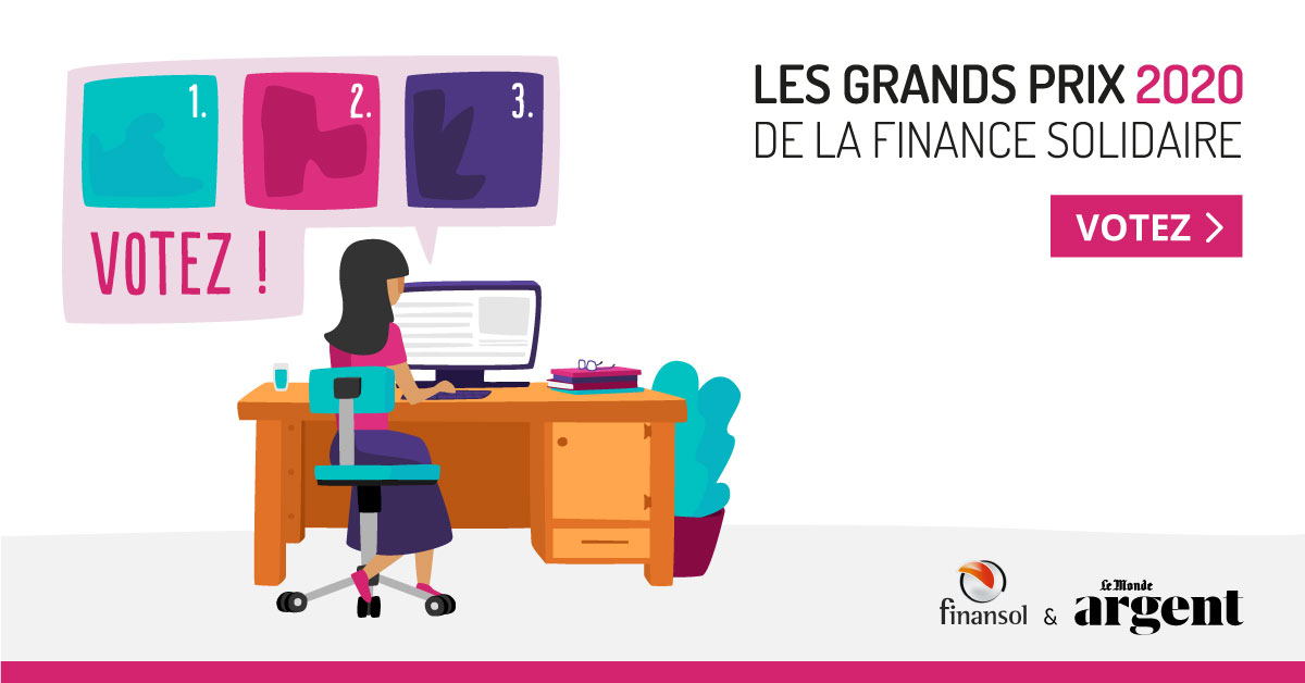📣⏰ Grands Prix de la finance solidaire #GPFS20 
Vite, vous avez jusqu'à dimanche pour donner votre voix à un projet utile, à vocation sociale ou environnementale, et soutenu par la finance solidaire !
👉 N'attendez plus : bit.ly/34akEo3  
#FinanceSolidaire #Solidarité