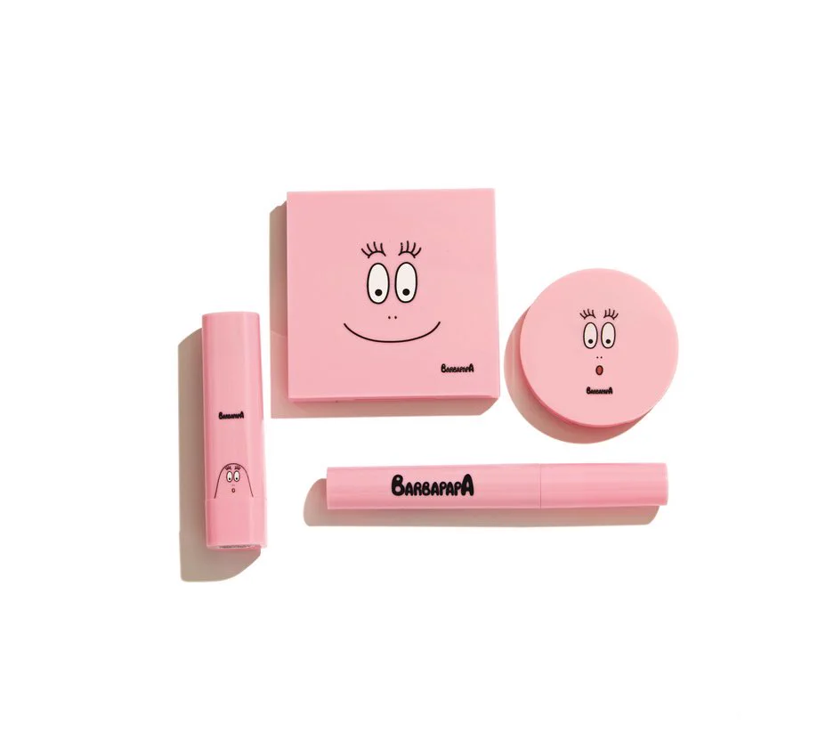 sweet増刊号の付録コスメ。ピンクのバーバパパのパッケージがかわいい。