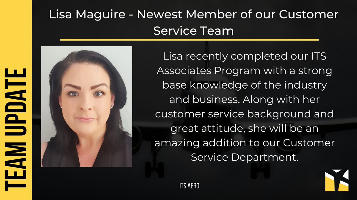 ITS is proud to see Lisa Maguire, a previous member of our Associates Program, moving into a new role within the company.
#aviationindustry #aviation #businessaviation