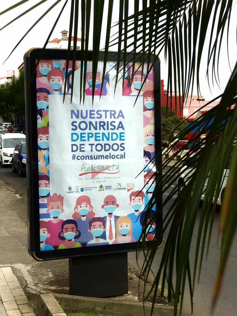 pymesbalta's tweet photo. 😀😷Nuestra sonrisa depende de todos 👍 ahora más que nunca #consumelocal #breñaalta #todoamano
@fedepalma_lp #zcadecanarias
#cabildodelapalma #gobiernodecanarias #ayuntamientodebreñaalta https://t.co/xeISRIcy5A