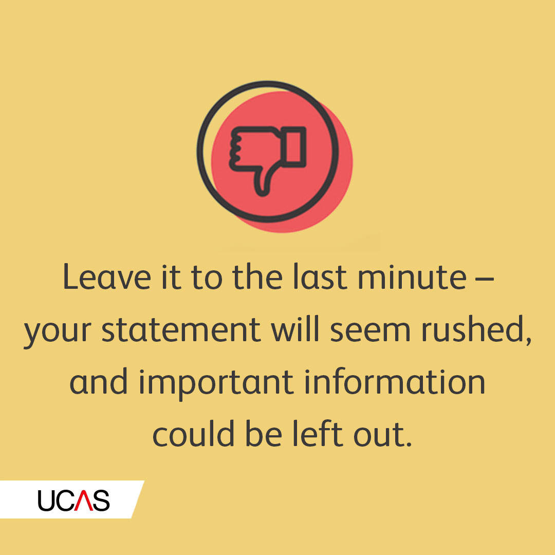 ucas_online's tweet photo. The Dos ✅ and Don'ts ❌of personal statement writing. 

To help make writing your personal statement a little easier we've outlined some top tips that you should consider.... https://t.co/M35NZLKtkL https://t.co/gjkfPDmLuu