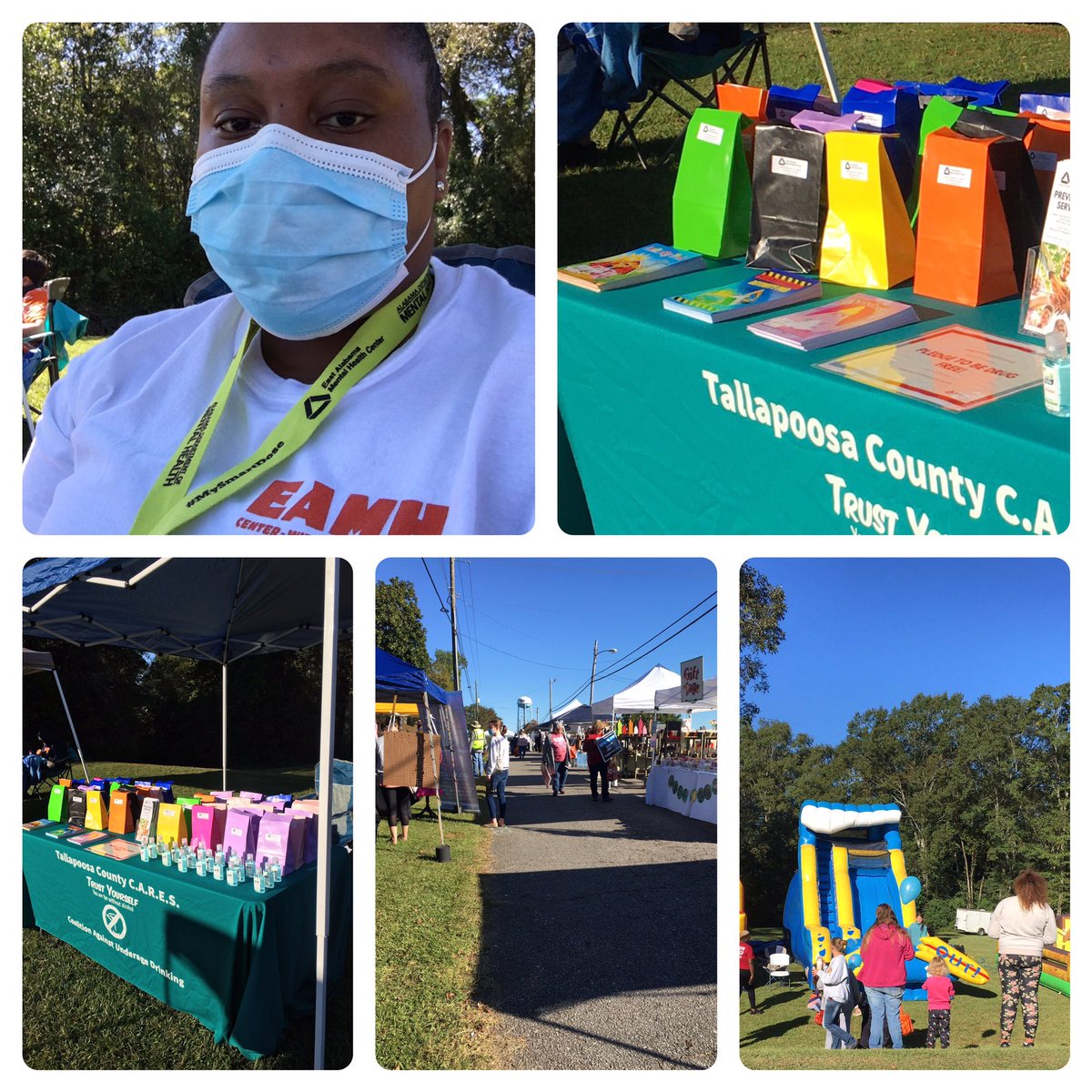 TallapoosaCARES's tweet photo. Enjoyed our time out in the community at the Dadeville Fall Fest this past weekend.
#eamhcprevention #TallapoosaCARES #Choose2Refuse #DadevilleFallFest https://t.co/6GBlZtBHb9