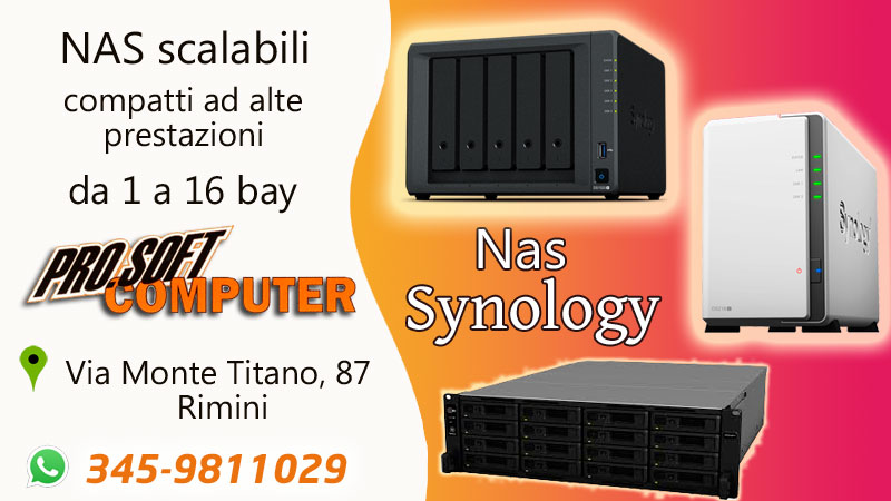 casillimassimo's tweet image. Pro.soft Computer - hardware e software:

Nuovi Nas Synology, ideali per backup e sicurezza dati.

Contattaci

📧info@prosoft.it
📲345-9811029

✅shop.prosoft.it

#ProSoftComputerRimini #backupcloud #sistemidibackupnas
#Soluzionidibackupincloud #CloudBackup #nas