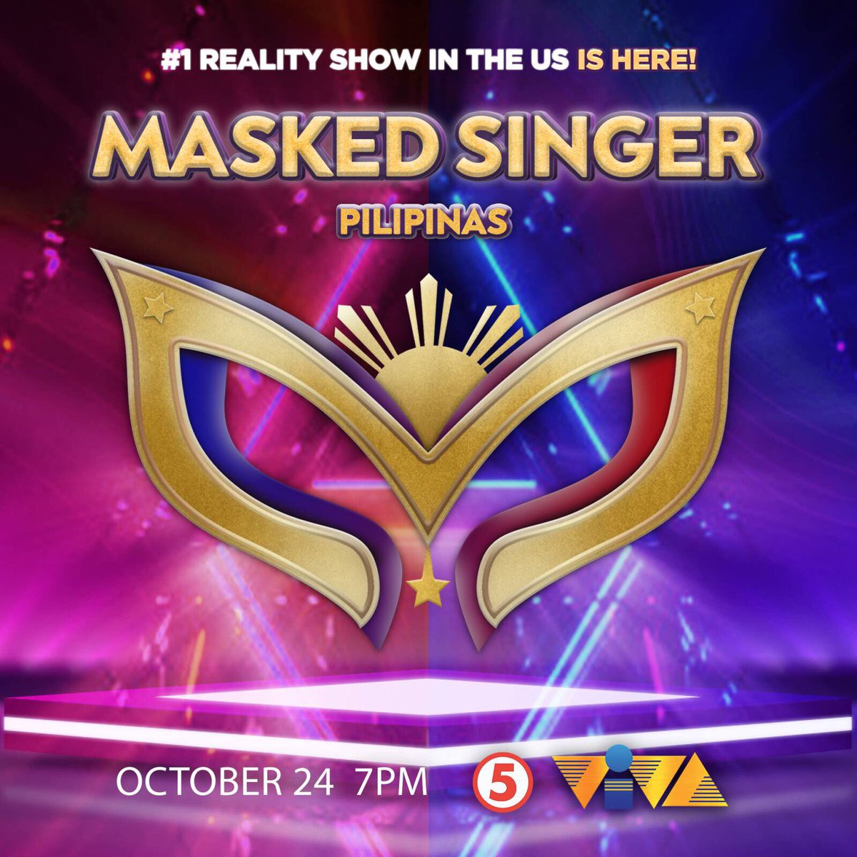 Viva_Ent's tweet photo. The #1 reality show in the US is now here in the Philippines! Ready ka na ba sa laro ng WHO-laan? MASKED SINGER PILIPINAS premieres this October 24, 7PM sa TV5! https://t.co/9pTsgTnN8G