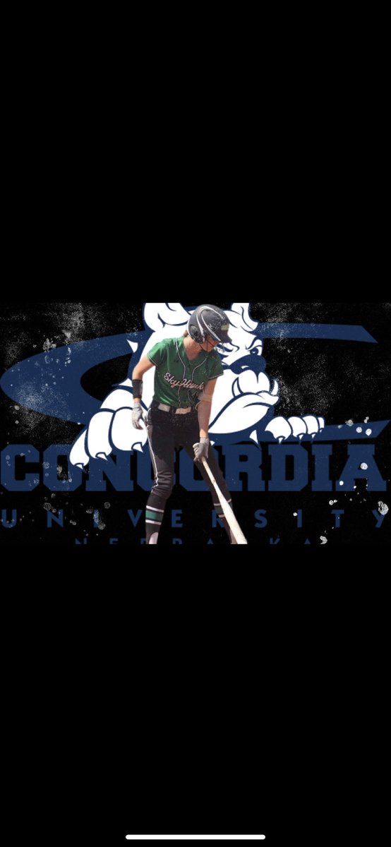 GraceNewcomer's tweet photo. I am extremely excited and grateful to announce that I will be continuing my academic and softball career at Concordia University. I would like to thank my family, friends, coaches, and teammates who have supported me along the way. Go Bulldogs! @cunesoftball @SkuttSoftball https://t.co/uaqzpK0lrQ
