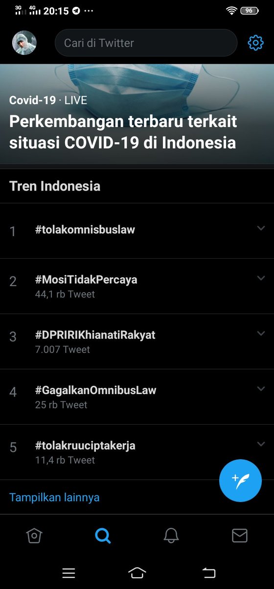 sungjintampan's tweet photo. SAYANGKU AVA KOREA CEPETAN REP/RT NEGARA KITA UDAH SEKARAT😏
#MosiTidakPercaya
#DPRRIKhianatiRakyat 
#tolakomnisbuslaw 
#GagalkanOmnibusLaw 
#tolakruuciptakerja https://t.co/qfQuooCNMm