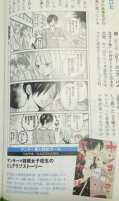 うおやま ヤンキー君と白杖 はくじょう ガール 発売中 Uoyamangamanga さんの漫画 212作目 ツイコミ 仮
