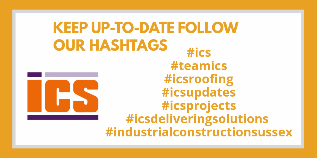IndustrialCon12's tweet photo. Make sure you are following our ICS hashtags to keep up to date with our latest project updates, staff news and exciting announcements! 

#ics #teamics #icsroofing #industrialconstructionsussex #icsprojects #icsupdates #icsdeliveringsolutions #construction #loveconstruction https://t.co/31813fJyne