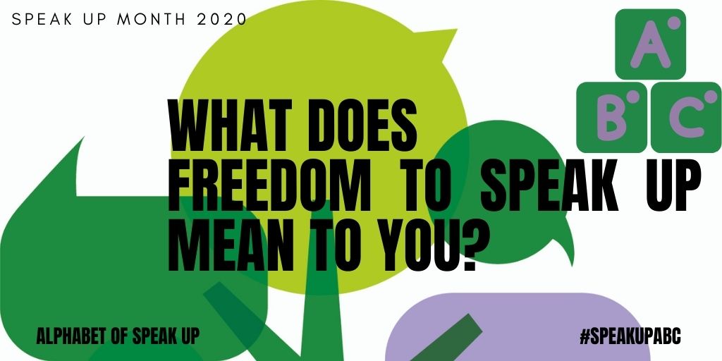 Even when things are good, but could be even better, we should feel able to say something and should expect that our suggestion is listened to and used as an opportunity for improvement #SpeakUpMonth #SpeakUpABC #FTSU @NatGuardianFTSU
