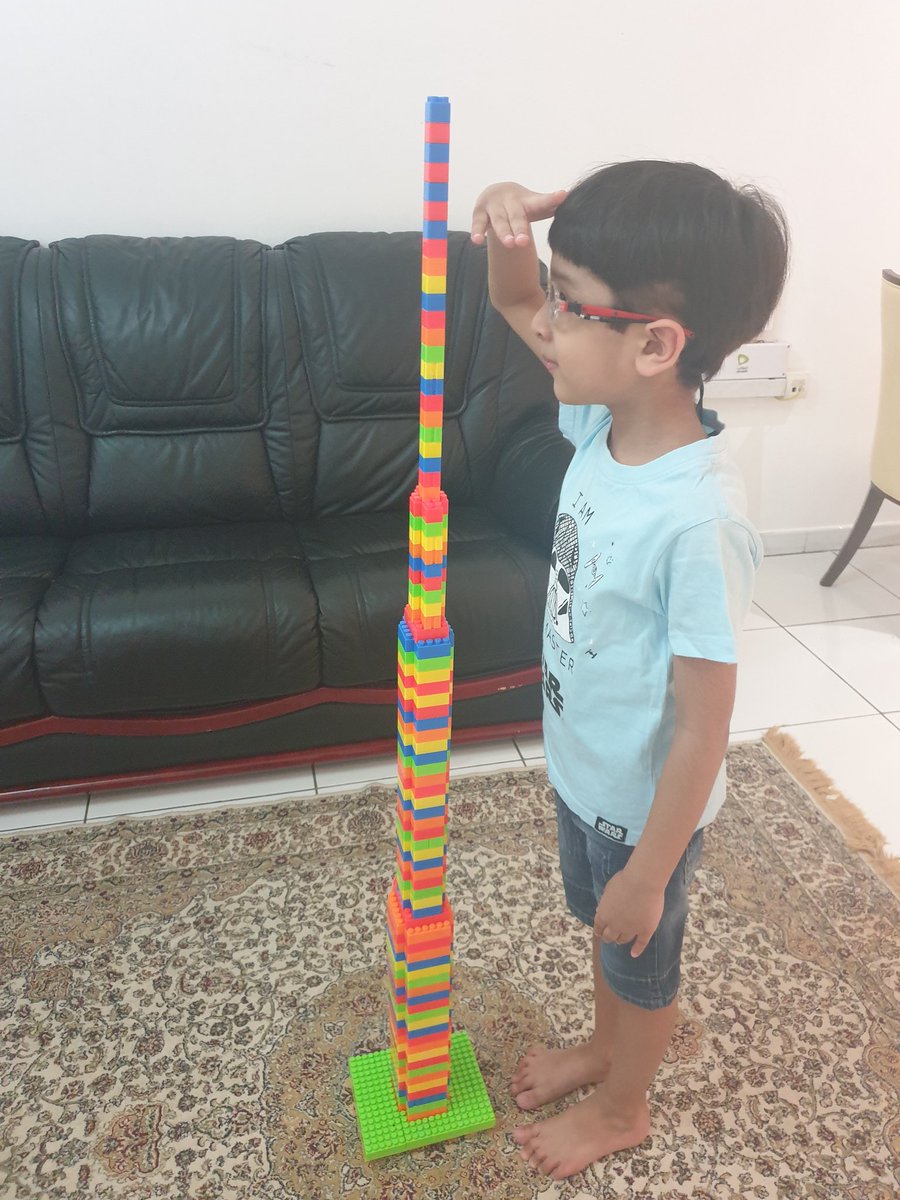 AshuIqubal's tweet image. @WPS_Year1 
30 Days Lego Challenge!
#day5tallesttower
#WPSremotelearning 
#WPSStem 
#WPScreativity 
@WPS_Dubai 
This tower is taller than Sahil! 
Sahil has named it as &quot;Dubai Tower&quot;