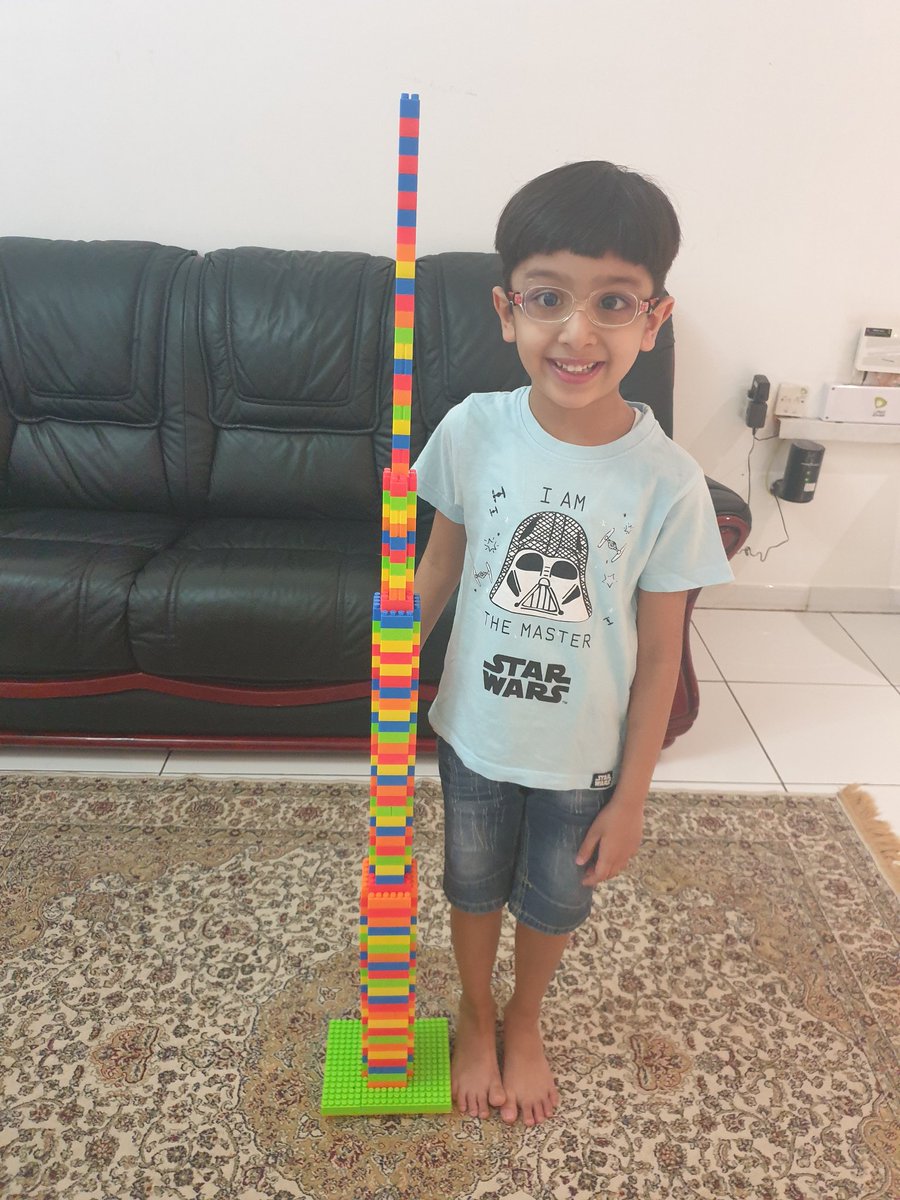 AshuIqubal's tweet image. @WPS_Year1 
30 Days Lego Challenge!
#day5tallesttower
#WPSremotelearning 
#WPSStem 
#WPScreativity 
@WPS_Dubai 
This tower is taller than Sahil! 
Sahil has named it as &quot;Dubai Tower&quot;