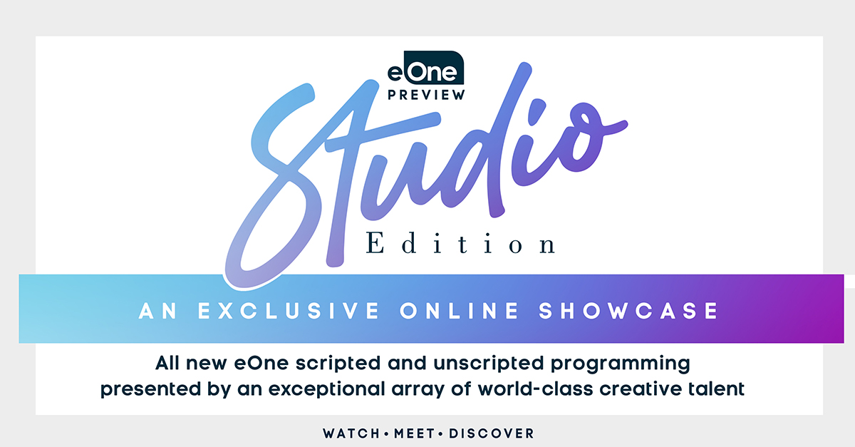 eOne_TV's tweet photo. ✨The eOne Preview: Studio Edition event launches today, our first online showcase event. A brand new line-up of high quality content including development updates on Hasbro brand-driven film and TV, plus all-new scripted & unscripted programming✨#eOnePreview #StudioEdition https://t.co/Ba8HGgcN2O