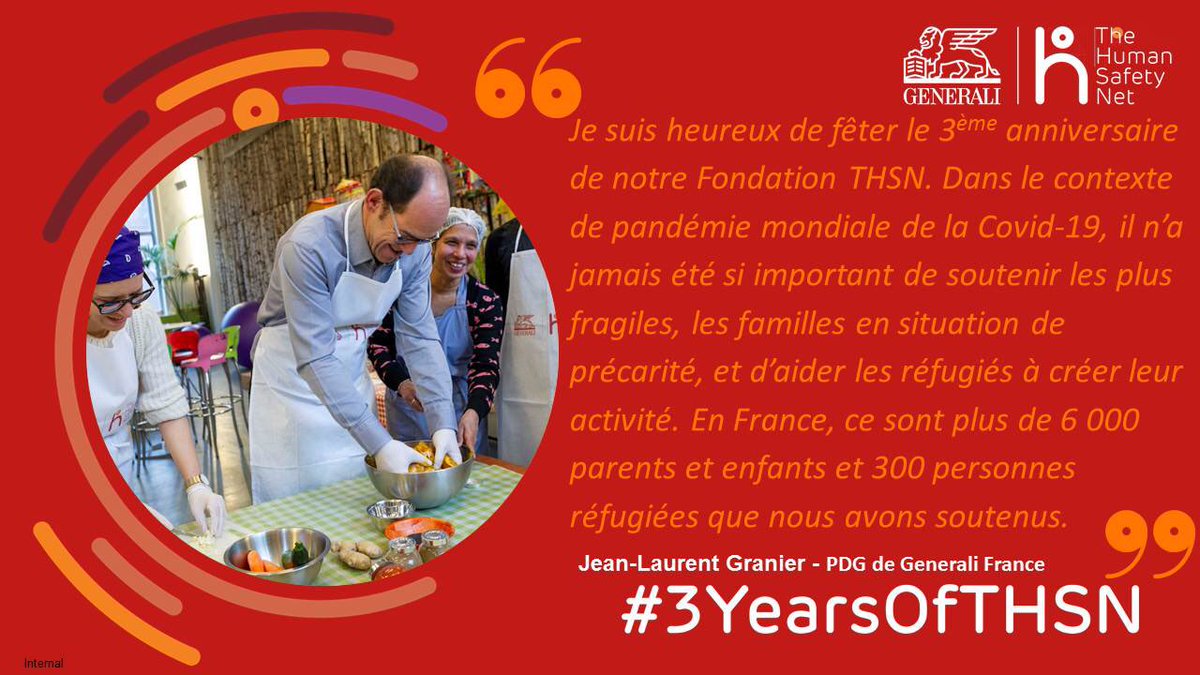JeanGranier's tweet image. Depuis 3 ans, 6000 familles en situation de précarité et 300 #réfugiés ont été soutenus par @THSNFrance. Aider à la #résilience des plus fragiles est une vraie #fierté pour nous tous, #collaborateurs et #AgentsGénéraux | #3YearsOfTHSN bit.ly/2StF4mU
