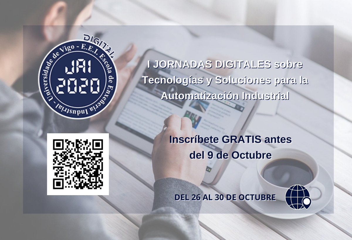 bitmakers_ai's tweet photo. Consigue tu entrada para @JAI_UVIGO en https://t.co/bgo3xAia6O
#Bitmakersconectados #jai2020 #jornadasdigitales #automatizacionindustrial #industrial40 #visionartificial #sensoresinteligentes #ingenieria #produccioninteligente #seguridadindustrial #metrologia #medicionindustrial https://t.co/J1s520FSUY