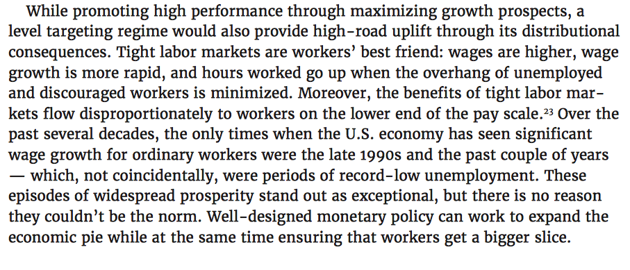 We argue that U.S. monetary policy has too often erred on the side of restrictiveness, resulting in millions of lost jobs. We propose a shift to level targeting in order to encourage job growth and economic dynamism in the coming years. 22/