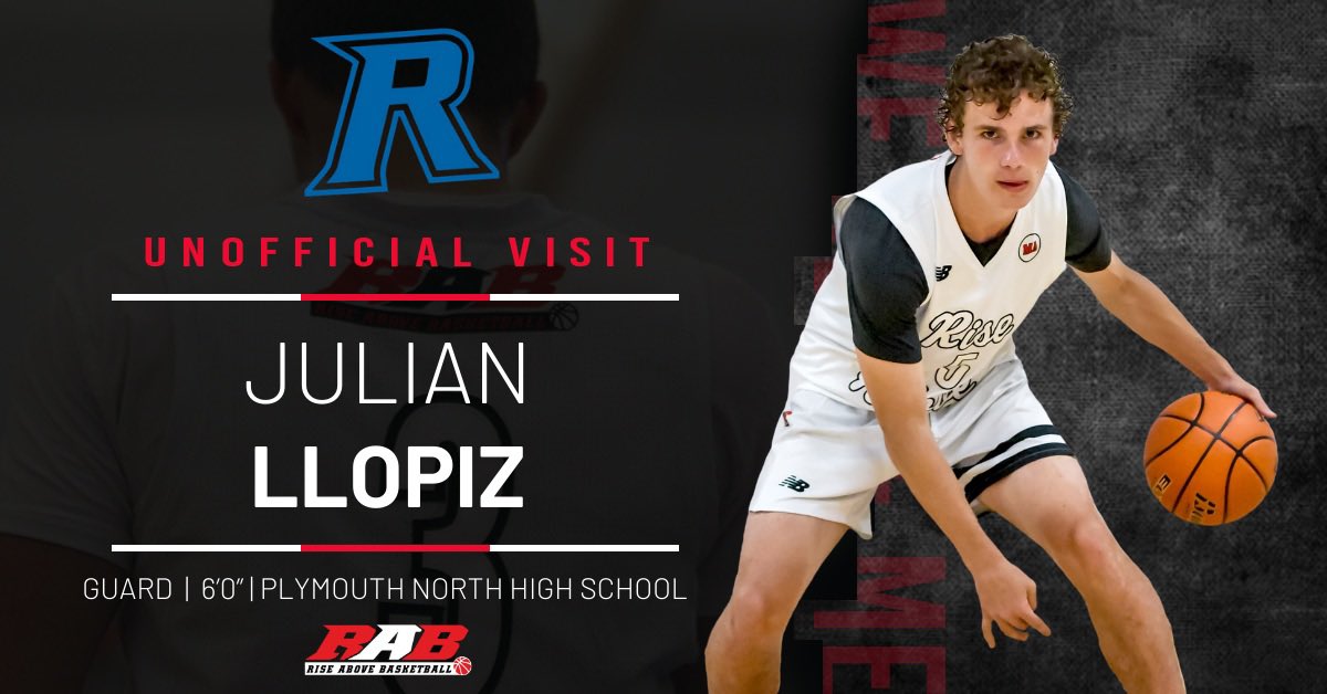 Rise_AboveBball's tweet photo. 6’0” Julian Llopiz ‘21 (@julian_llopiz) is currently making an unofficial visit to Rivier University! #GoRaiders 

#RABFamily #WeAboveMe https://t.co/K0LDjZcowk