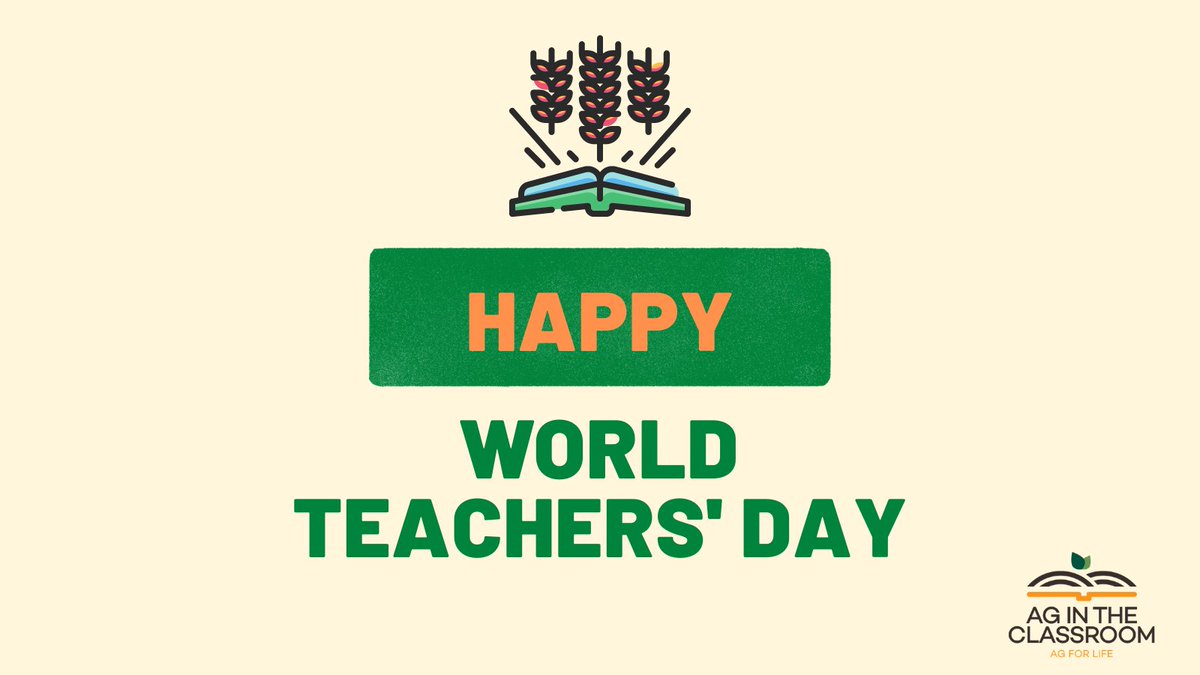 4AgForLife's tweet image. Happy World Teachers&apos; Day. The theme for World Teachers&apos; Day 2020 is &quot;Teachers: Leading in Crisis, Reimagining the Future&quot; We celebrate you not only today, but each and every day! #teachersday2020 #happyteachersday2020