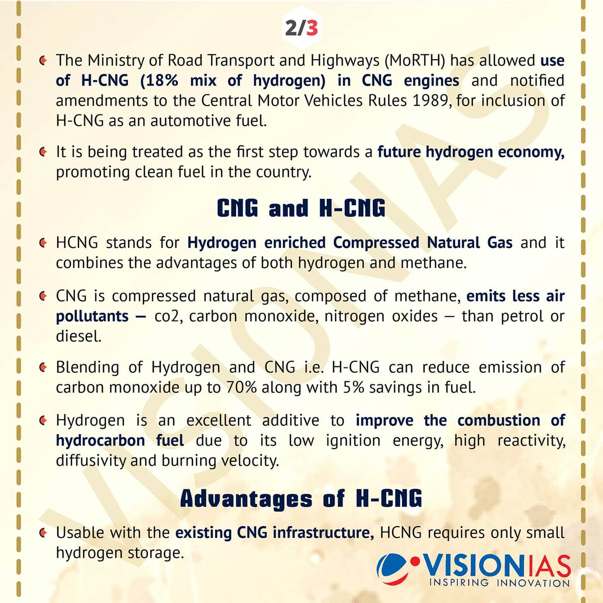 Vision_IAS's tweet image. reVISION | 5 October 2020

Hydrogen enriched Compressed Natural Gas (H-CNG)

#visionias #currentaffairs #prelims2020 #prelimsiscoming #abhyaas #upsccse #ias #ias2020 #upsc2020