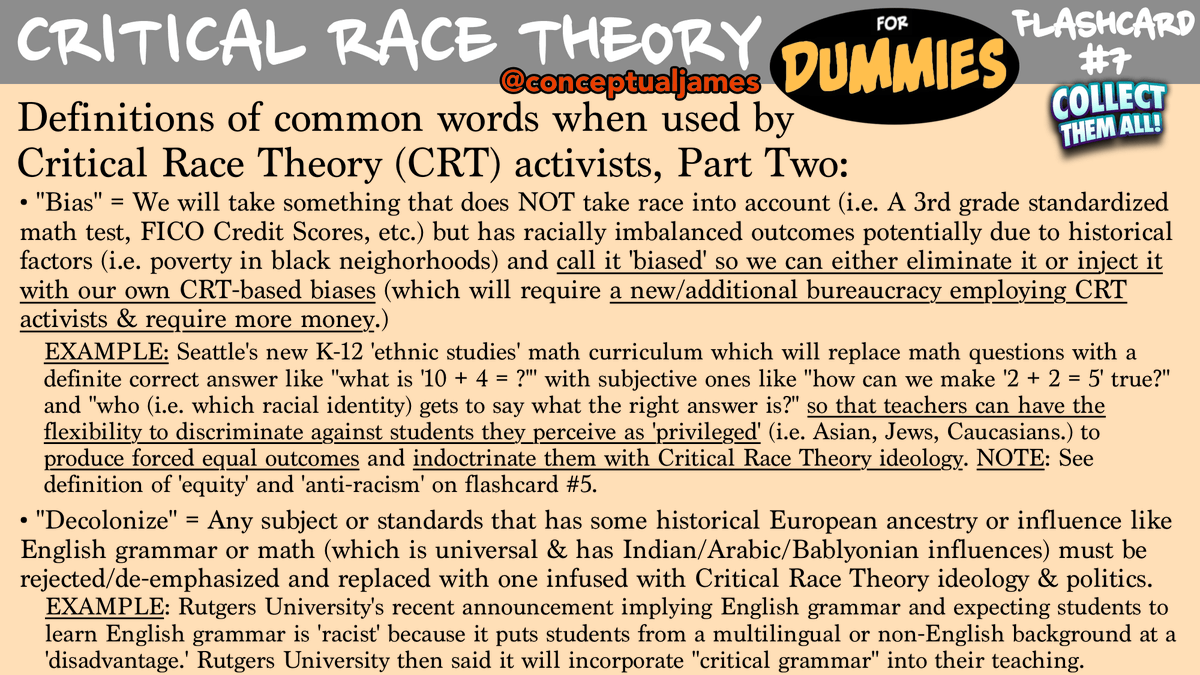 Critical Race Theory flashcards, #7. Collect and share.