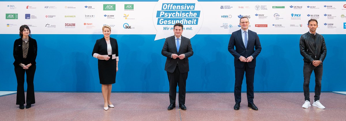 BM <a href="/hubertus_heil/">Hubertus Heil</a>: Wir starten heute die Offensive Psychische Gesundheit. Psychische Gesundheit ist ein großes gesellschaftliches Thema, das uns alle angeht, weil es so unterschiedliche Ursachen gibt, wie man erkranken kann.

👉 Mehr Infos: offensive-psychische-gesundheit.de #OffenheitHilft