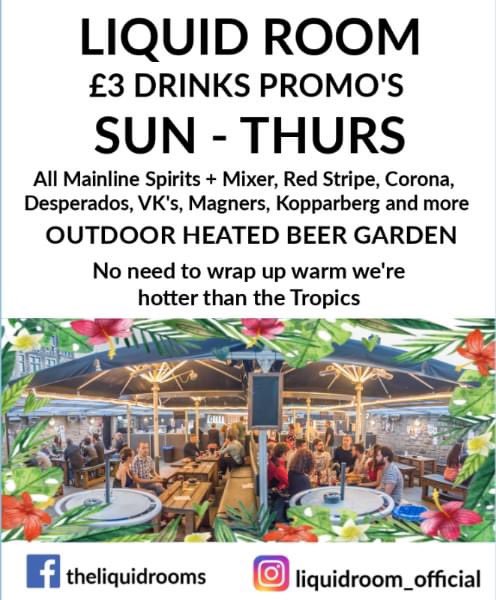 Drinks promos from Sunday to Thursday from £3 and with no deposit needed what are you waiting for? tableagent.com/edinburgh/the-…