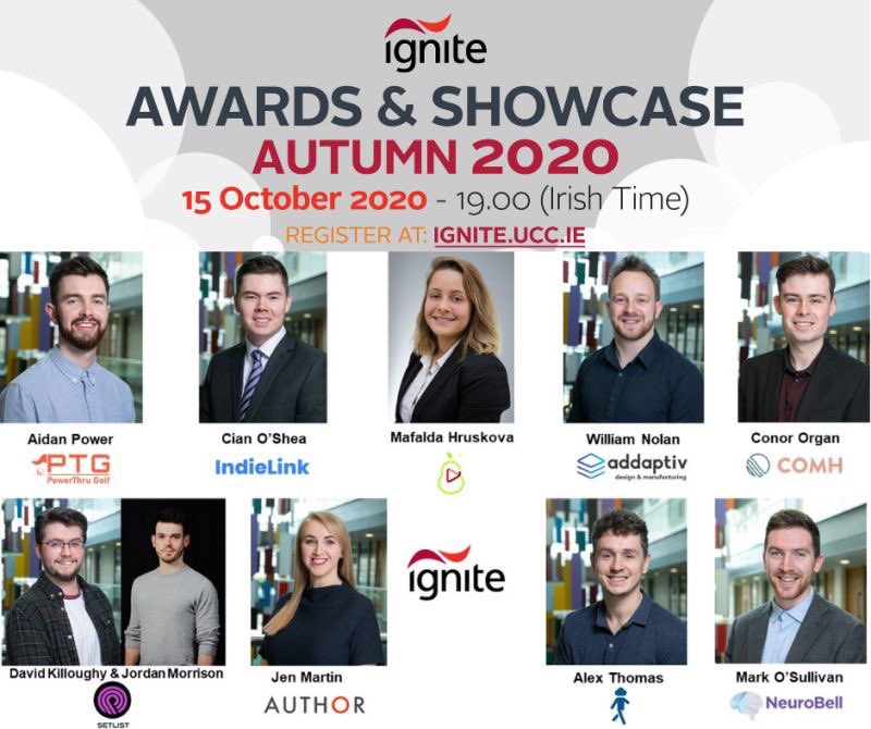 ShellDorgan's tweet photo. Interested in #startups? On Thurs 15 Oct at 19.00, we are hosting the @IGNITEUCC Awards&amp;Showcase event. You’ll hear from 9 incredible #startups who are finishing the programme and we’ll announce the winners of the IGNITE Awards. Register https://t.co/pD4vRkVOha #igniteshowcase https://t.co/aTdvaECzHS