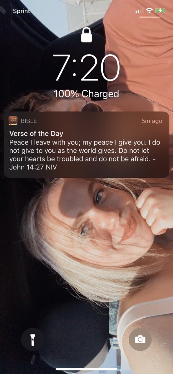 I’ve been incredibly anxious the past few days for many reasons but today I woke up to this verse of the day. God is so great 💕