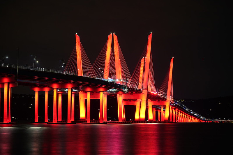 NYGov's tweet photo. To honor their memory and heroism, 21 names will be added to the New York State Fallen Firefighters Memorial Wall in Albany.

And last night, landmarks across NY lit up in red to honor New York's fallen firefighters, joining a national Light the Night tribute across the country. https://t.co/k4OtpWiiF9