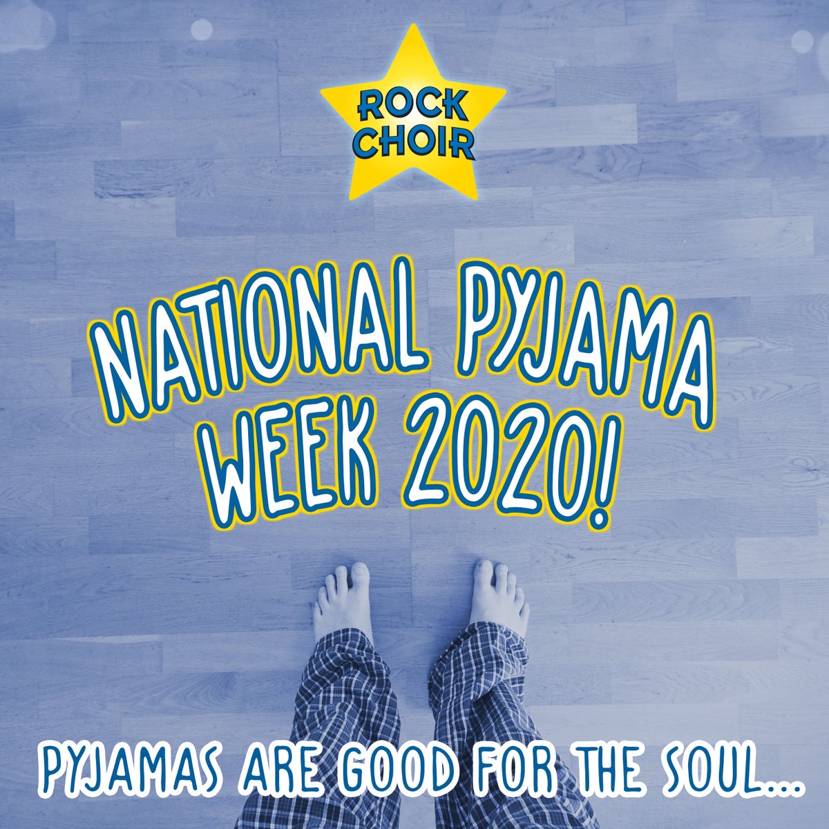 RockChoir's tweet photo. Today is the 1st day of #NationalPyjamaWeek we love any excuse to get comfy in our pj's😄
This week is all about donning your comfy clothes to raise awareness and money for @Childrens_Trust
Are you taking part in National Pyjama week this week? 🤩
#NationalPyjamaWeek #rockchoir https://t.co/9wFOQa9bZa