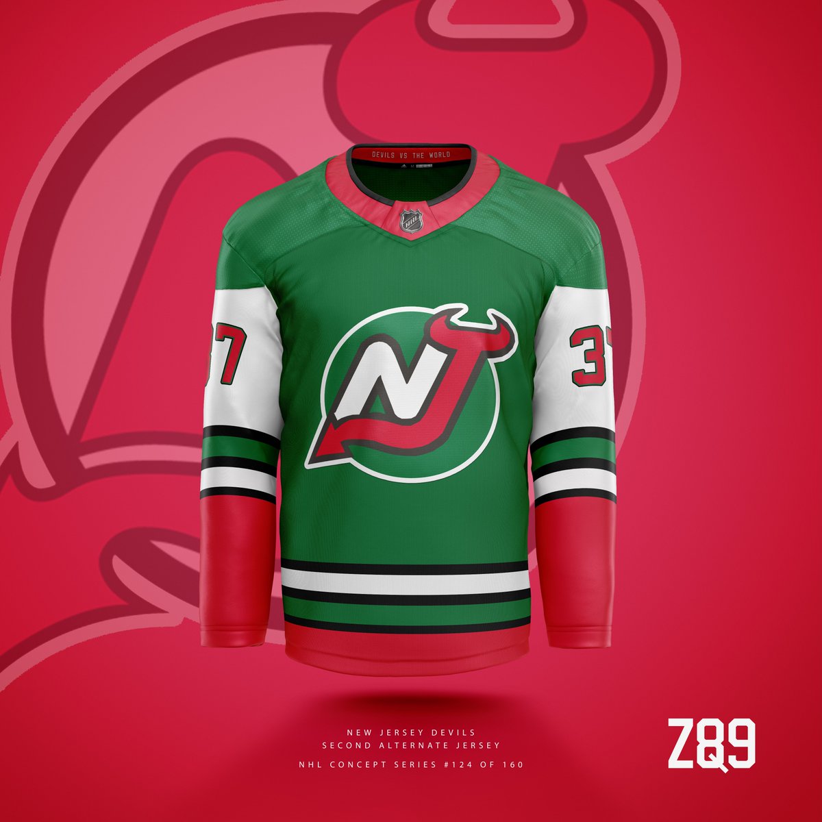 nj devils green jersey