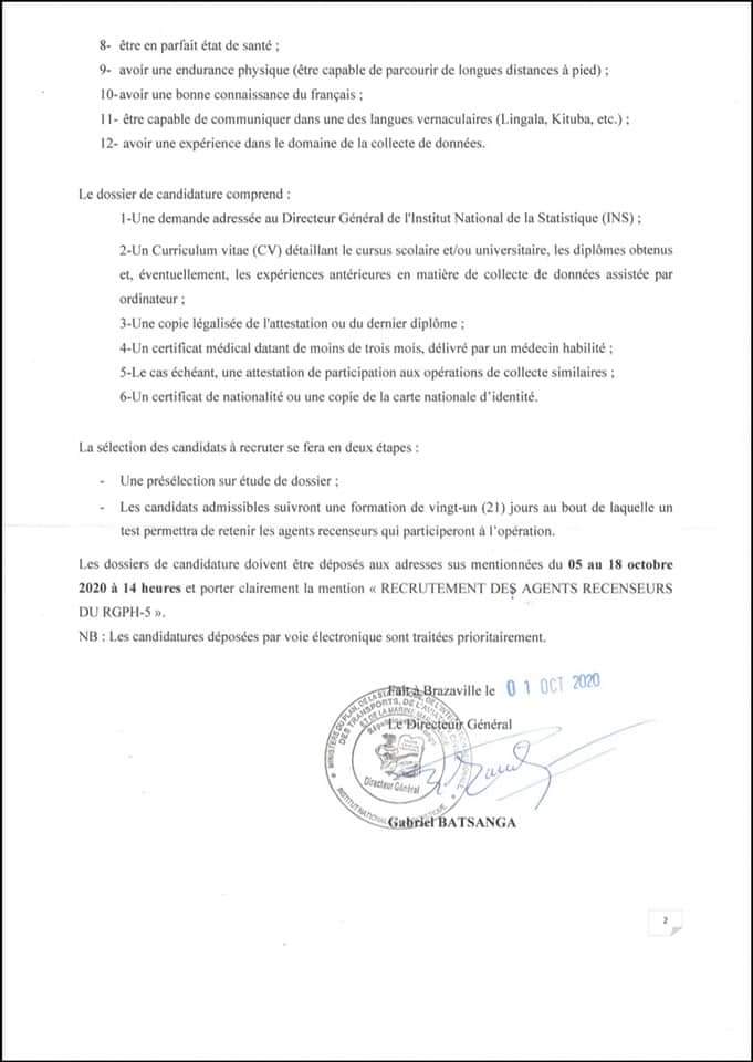 Congo-Brazza RGPH5 tweet media