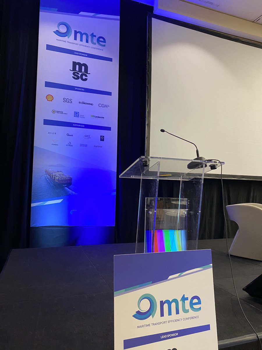 Today, I am chairing the Maritime Transport Efficiency Conference! Fascinating dive into the worlds of sustainable innovations on new propulsion systems (electric and wind), future fuels, regulations and all the solutions to decarbonise the shipping Industry! #sustainableshipping
