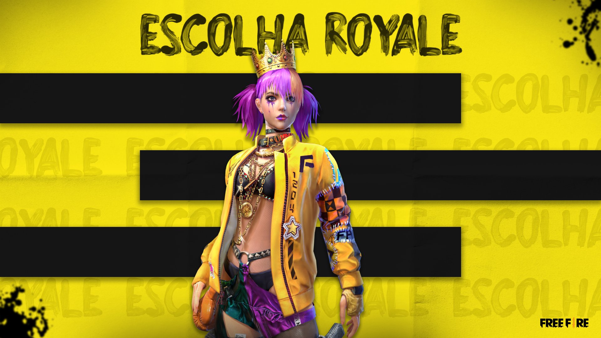 Garena Free Fire - Ringue, alguém disse ringue? Derrube oponentes e  mantenha o seu título invicto com a skin Rainha do Ringue, só no Escolha  Royale.