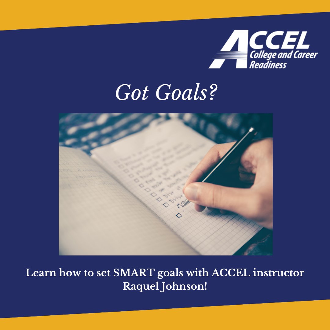 mylexicon's tweet photo. This #MotivationMonday, join ACCEL instructor Raquel Johnson to learn how to set SMART goals! Check out our video at https://t.co/eFiOTXxqfl!

#Goals #GoalSetting #Goal #SMARTGoal #Motivation #Success #Inspiration #Mindset #Hustle #AdultLearner #AdultLearners #AdultEducation https://t.co/AKGyZVVaiI